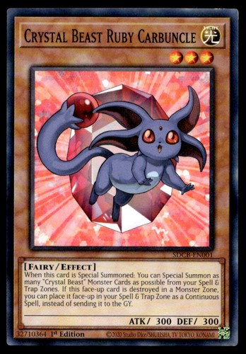Crystal beast ruby carbuncle - ruby,