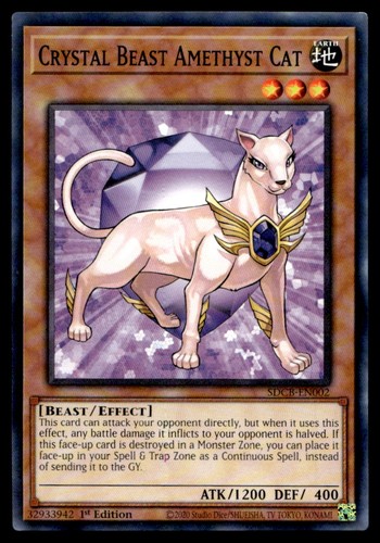 Crystal beast amethyst cat - beast,