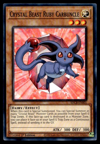 Crystal beast ruby carbuncle - beast,