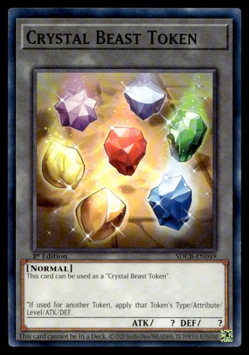 Crystal beast token - crystal,